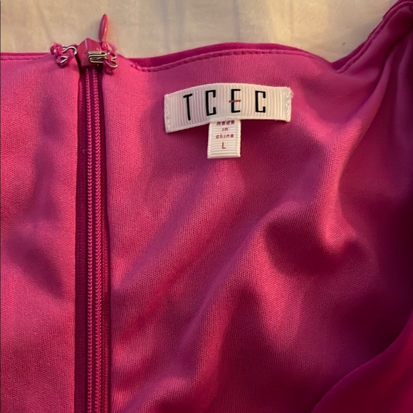 Pink Ruffle Sleeve Mini Dress - Picture 2 of 4